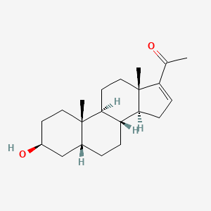 molecular formula C21H32O2 B13803715 5beta-Pregn-16-en-20-one, 3beta-hydroxy- CAS No. 566-59-6