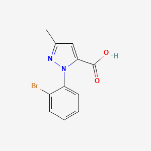 2-(2-Bromophenyl)-5-methylpyrazole-3-carboxylic acid