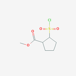 Methyl 2-(chlorosulfonyl)cyclopentane-1-carboxylate