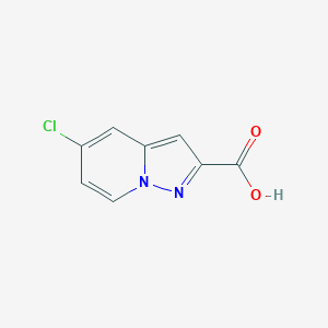 molecular formula C8H5ClN2O2 B1380390 5-氯吡唑并[1,5-a]吡啶-2-羧酸 CAS No. 1545047-49-1