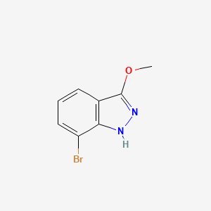 molecular formula C8H7BrN2O B1380392 7-溴-3-甲氧基-1H-吲唑 CAS No. 1510316-42-3