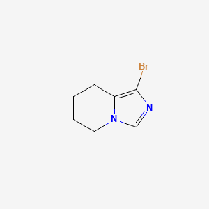 molecular formula C7H9BrN2 B1380393 1-溴-5H,6H,7H,8H-咪唑并[1,5-a]吡啶 CAS No. 1554534-02-9