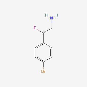 B1380396 2-(4-Bromophenyl)-2-fluoroethanamine CAS No. 794472-19-8