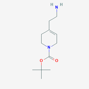 molecular formula C12H22N2O2 B1380401 叔丁基 4-(2-氨基乙基)-1,2,3,6-四氢吡啶-1-羧酸酯 CAS No. 1537603-47-6