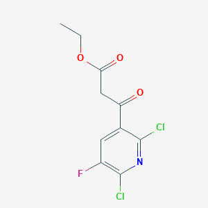 molecular formula C10H8Cl2FNO3 B138041 3-(2,6-二氯-5-氟吡啶-3-基)-3-氧代丙酸乙酯 CAS No. 96568-04-6