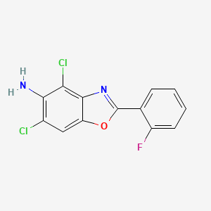 4,6-dichloro-2-(2-fluorophenyl)-1,3-benzoxazol-5-amine