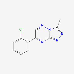 1,2,4-Triazolo(4,3-b)(1,2,4)triazine, 7-(2-chlorophenyl)-3-methyl-