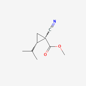 methyl (1R,2S)-1-cyano-2-propan-2-ylcyclopropane-1-carboxylate