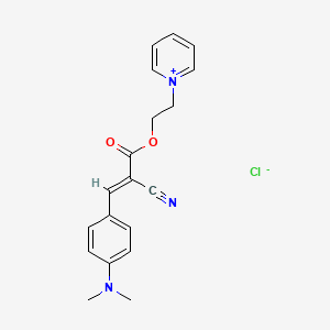 1-(2-((2-Cyano-3-(4-(dimethylamino)phenyl)-1-oxoallyl)oxy)ethyl)pyridinium chloride