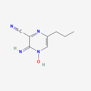 4-Hydroxy-3-imino-6-propyl-3,4-dihydropyrazine-2-carbonitrile