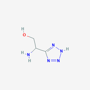 molecular formula C3H7N5O B1380420 2-Amino-2-(1H-tetrazol-5-yl)ethanol CAS No. 1403765-05-8