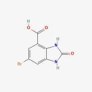 6-bromo-2-oxo-2,3-dihydro-1H-1,3-benzodiazole-4-carboxylic acid