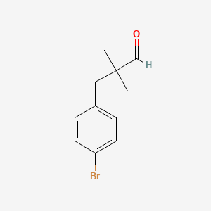 3-(4-Bromophenyl)-2,2-dimethylpropanal