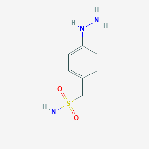 molecular formula C8H13N3O2S B138044 4-肼基-N-甲基苯甲磺酰胺 CAS No. 139272-29-0