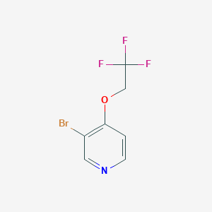 B1380442 3-Bromo-4-(2,2,2-trifluoroethoxy)pyridine CAS No. 1357095-12-5