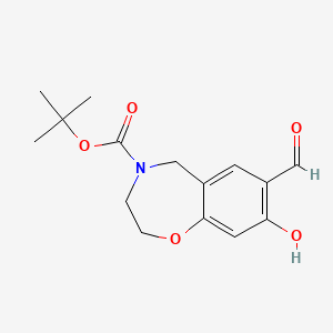 N-Boc-8-hydroxy-2,3,4,5-tetrahydrobenzo[f][1,4]oxazepine-7-carbaldehyde