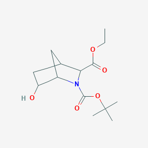 2-O-tert-butyl 3-O-ethyl 6-hydroxy-2-azabicyclo[2.2.1]heptane-2,3-dicarboxylate