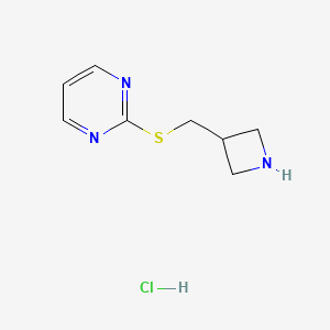 2-((Azetidin-3-ylmethyl)thio)pyrimidine hydrochloride
