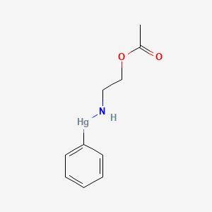 ((2-Hydroxyethyl)amino)phenylmercury acetate