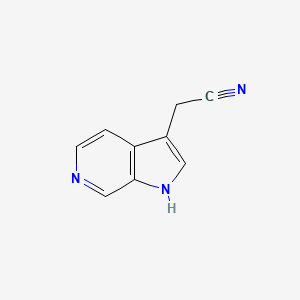 molecular formula C9H7N3 B1380452 2-{1H-pyrrolo[2,3-c]pyridin-3-yl}acetonitrile CAS No. 1803591-96-9