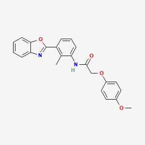 N-[3-(1,3-benzoxazol-2-yl)-2-methylphenyl]-2-(4-methoxyphenoxy)acetamide