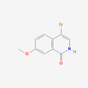 molecular formula C10H8BrNO2 B1380453 4-Bromo-7-methoxyisoquinolin-1-ol CAS No. 1207448-48-3