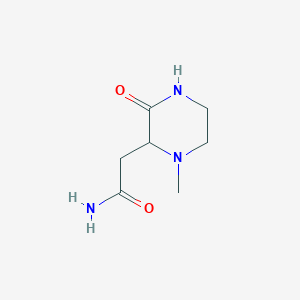 2-(1-Methyl-3-oxopiperazin-2-YL)acetamide