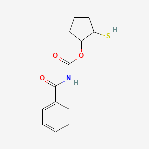 (2-sulfanylcyclopentyl) N-benzoylcarbamate