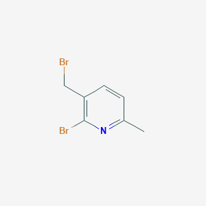 molecular formula C7H7Br2N B1380456 2-Bromo-3-(bromomethyl)-6-methylpyridine CAS No. 944707-38-4