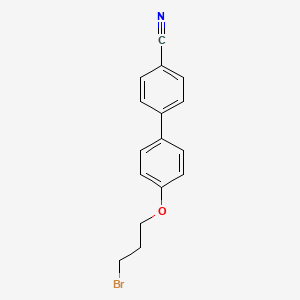 molecular formula C16H14BrNO B1380460 4-[4-(3-Bromopropoxy)phenyl]benzonitrile CAS No. 134880-32-3