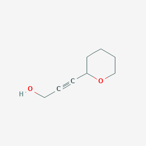 molecular formula C8H12O2 B13804606 3-(Oxan-2-yl)prop-2-yn-1-ol 