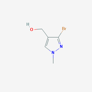 molecular formula C5H7BrN2O B1380461 (3-bromo-1-methyl-1H-pyrazol-4-yl)methanol CAS No. 1781654-27-0