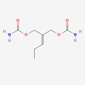 molecular formula C8H14N2O4 B13804642 1,3-Propanediol, 2-propylidene-, dicarbamate CAS No. 25451-47-2