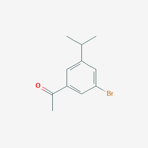 molecular formula C11H13BrO B1380470 1-(3-Bromo-5-isopropylphenyl)ethanone CAS No. 1782470-88-5