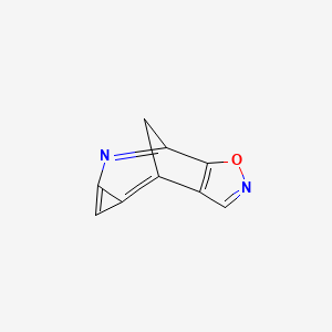 molecular formula C9H4N2O B13804739 4,7-Methanocycloprop[b]isoxazolo[4,5-e]azepine(9CI) CAS No. 78480-38-3