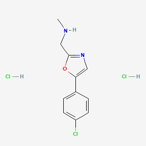 2-Oxazolemethanamine, 5-(4-chlorophenyl)-N-methyl-, dihydrochloride