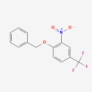 molecular formula C14H10F3NO3 B1380479 1-(Benzyloxy)-2-nitro-4-(trifluoromethyl)benzene CAS No. 135328-55-1