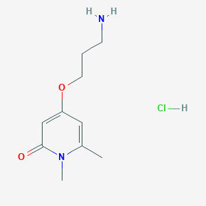 4-(3-aminopropoxy)-1,6-dimethylpyridin-2(1H)-one hydrochloride