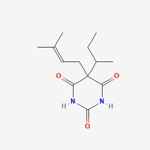 molecular formula C13H20N2O3 B13804858 5-sec-Butyl-5-(3-methyl-2-butenyl)barbituric acid CAS No. 67050-47-9