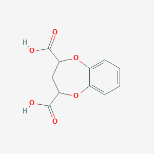 3,4-Dihydro-2H-1,5-benzodioxepine-2,4-dicarboxylic acid