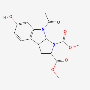 Dimethyl 4-acetyl-6-hydroxy-1,2,3a,8b-tetrahydropyrrolo[2,3-b]indole-2,3-dicarboxylate