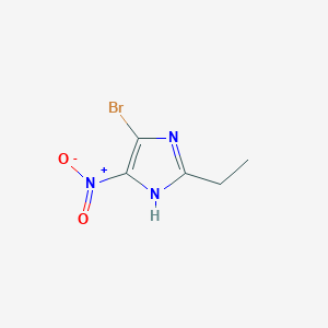 4-bromo-2-ethyl-5-nitro-1H-imidazole