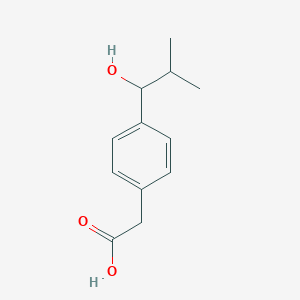 [4-(1-Hydroxy-2-methylpropyl)phenyl]acetic acid