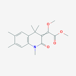 Methyl 2-methoxy-2-(1,4,4,6,7-pentamethyl-2-oxoquinolin-3-ylidene)acetate