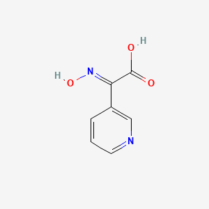 molecular formula C7H6N2O3 B13804906 (2E)-2-hydroxyimino-2-pyridin-3-ylacetic acid 