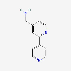molecular formula C11H11N3 B1380492 [2,4'-Bipyridine]-4-methanamine CAS No. 1822827-83-7