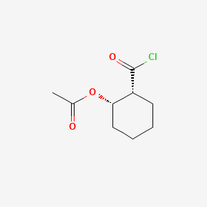 molecular formula C9H13ClO3 B13804920 [(1S,2R)-2-carbonochloridoylcyclohexyl] acetate 