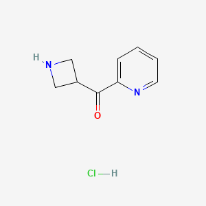 molecular formula C9H11ClN2O B1380498 Azetidin-3-yl(pyridin-2-yl)methanone hydrochloride CAS No. 1823582-46-2