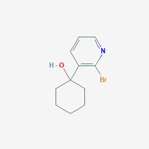 molecular formula C11H14BrNO B1380499 1-(2-Bromopyridin-3-yl)cyclohexan-1-ol CAS No. 780801-09-4