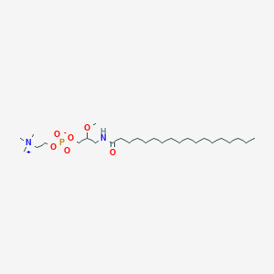 molecular formula C27H57N2O6P B013805 rac-3-十八烷酰胺基-2-甲氧基丙基磷酸胆碱 CAS No. 163702-19-0